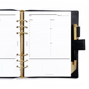 A5 Daily Classic Agenda, Undated, Printable Planner Inserts [PDF File]