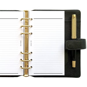 Personal Basic Lined, plus Double Margin version, Printable Planner Inserts [PDF File]