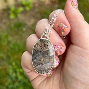 Pyrite in Quartz Pendant - Pyrite in Quartz Pendant - Statement Pyrite Necklace - Quartz Jewelry - Earthy Necklace - Pyrite in Quartz