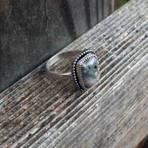 Ocean Jasper Ring Ocean Jasper Jewelry Sterling Silver Rectangle Ring One of a Kind Ocean Jasper Jewelry Gemstone Rings Jasper image 6