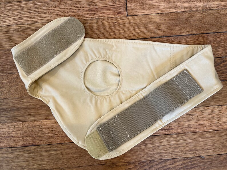 RT Ostomy Belt: 34 Vertical Orientation 3 14 flange Custom Color Neutral Stealth Belt