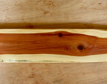 Live-edge Redwood  serving board, charcuterie, cheese board, bread board, serving tray, centerpiece (Free Shipping)