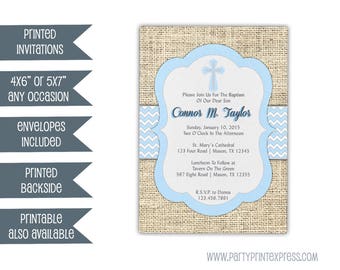 navy baptism invitation boy baby boy blue christening etsy