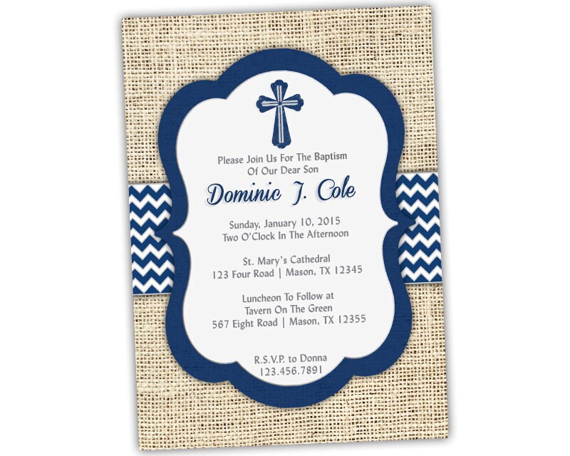 printable navy burlap baptism
