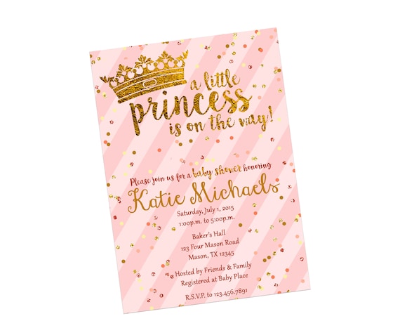 Baby shower hotsell invitations girl princess