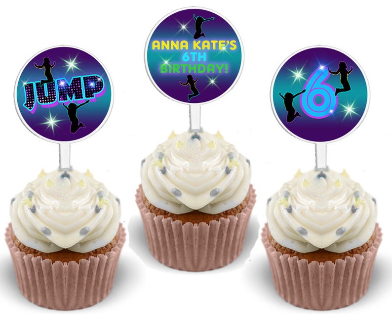 Personalized Cupcake Toppers matching any Party Print Express image 9