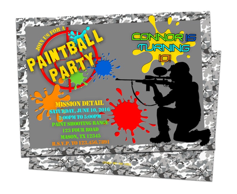 paintball-invitations-paintball-birthday-invitation-camo-etsy