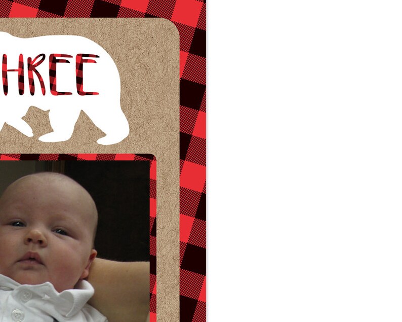 Lumberjack 1st Birthday Banner 1st Birthday Photo Banner Lumberjack Banner Photo Birthday Banner 1st Birthday Milestone Flannel image 8