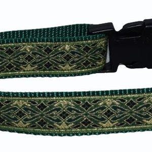 Dog Collar, Celtic - Metallic (Large - X Large - Multiple Color Options)