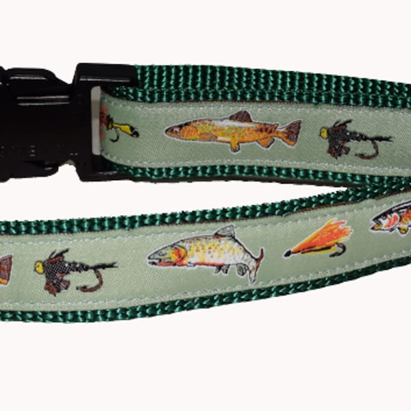 Dog Collar, Trout (Medium - X Large)