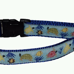 Dog Collar, Fish and Turtles (Medium)