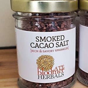 Smoked Cacao salt –functional food salt seasoning