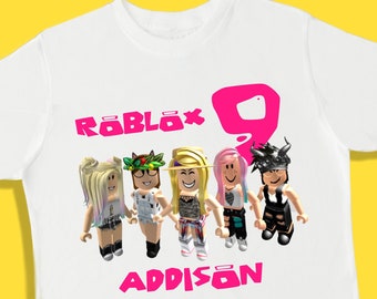 Roblox Girls Shirt Etsy - t shirt roblox para mujer