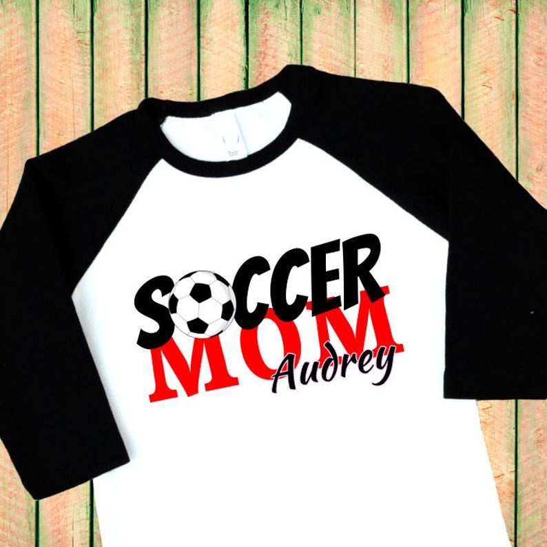 Soccer Mom Shirt. Soccer Mom Jersey. Soccer Mom Raglan. Etsy