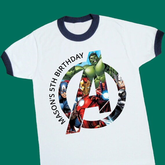 personalized superhero birthday shirts