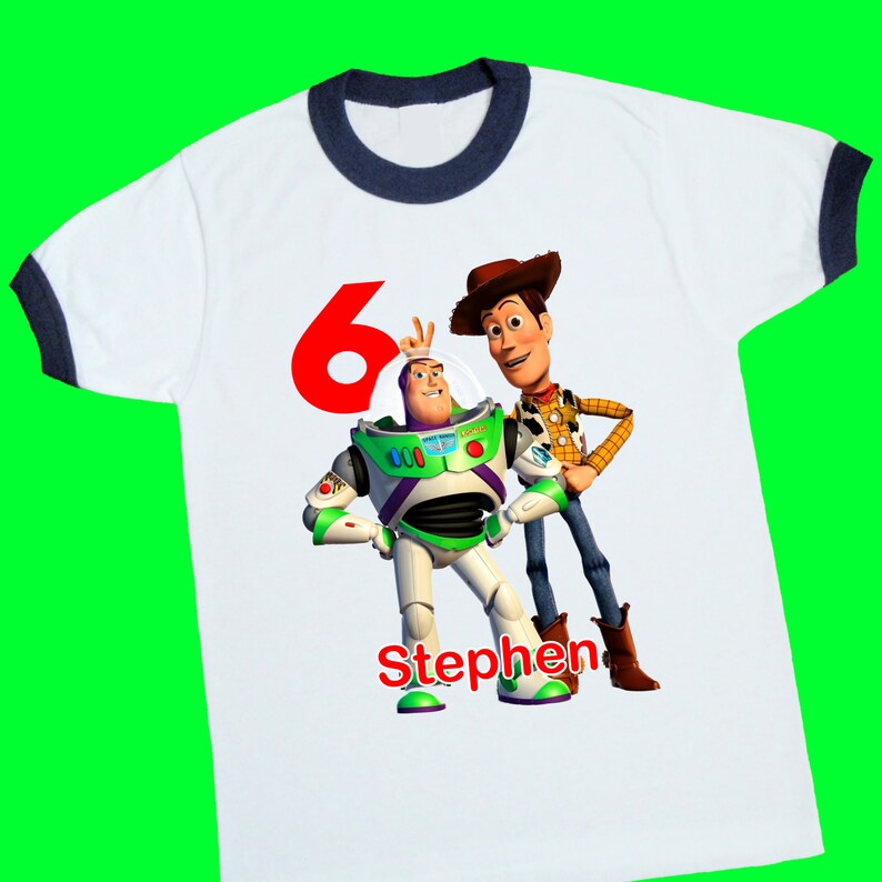 toy story personalized birthday shirt