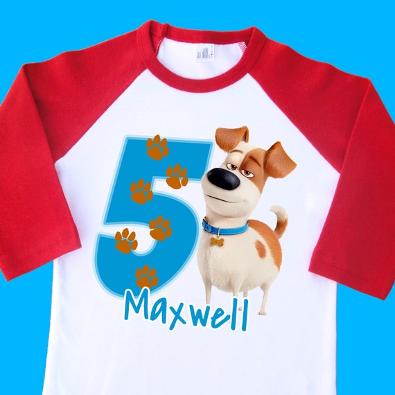 Personalize Secret Life of Pets Birthday Shirt