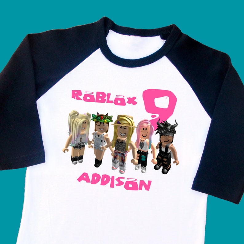 Roblox Girls Birthday Shirt. Roblox Tshirt. Personalized ...