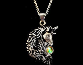 Unicorn Pendant in Sterling Silver