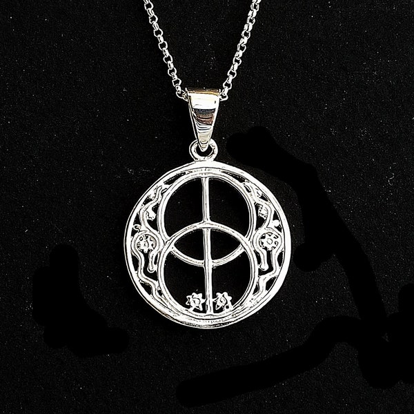 Sterling Silver Chalice Well Pendant