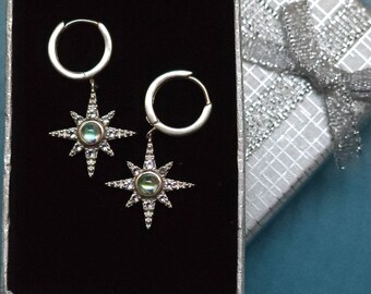 Silver Starlight Earrings In Sterling Silver