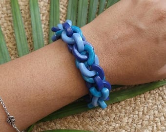 Tagua Artisan Bracelet Handcrafted Ecuadorian Artistry; Vegan Ivory, Rainforest Grown. Summer Chic.