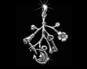 Italian Cimaruta Solid.925 Sterling Double-sided