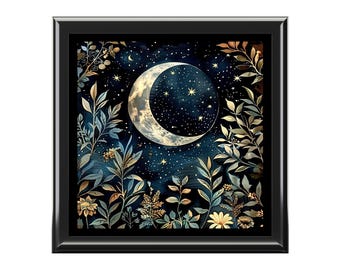 Night Garden Celestial Jewelry Box, artful and magical storage for your treasures and mystical