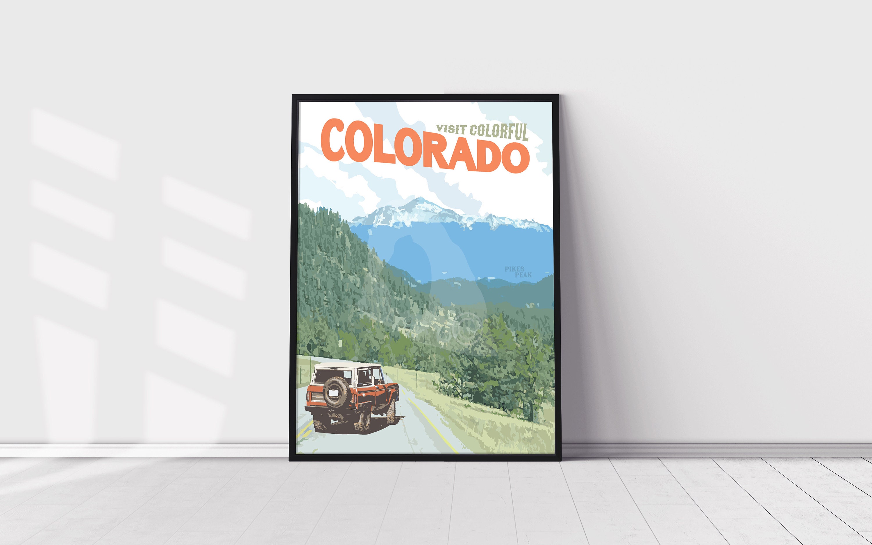 Colorado Travel Poster Colorado Art Colorado Poster Etsy