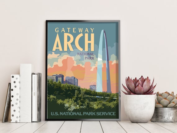 Gateway Arch Print, National Park Poster