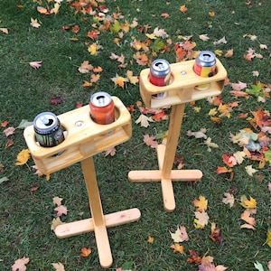 Double drink holder, pair, with bases