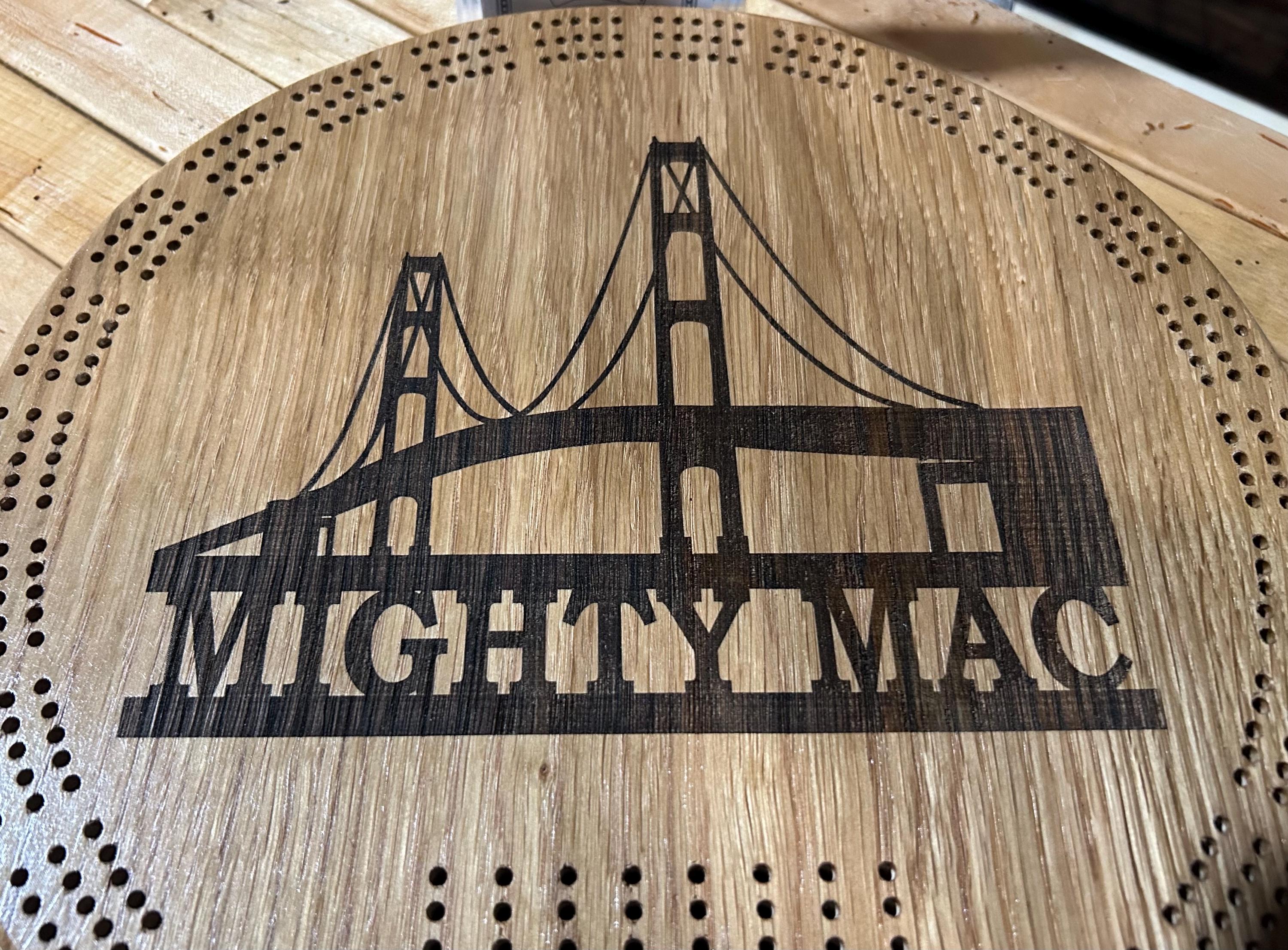 Cribbage Board, Mackinaw Bridge - Etsy
