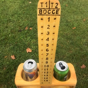 Bocce Scorekeeper Double Drink Holder