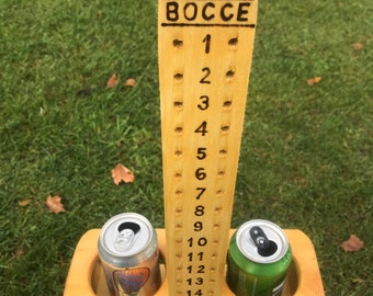 Bocce Scorekeeper Double Drink Holder