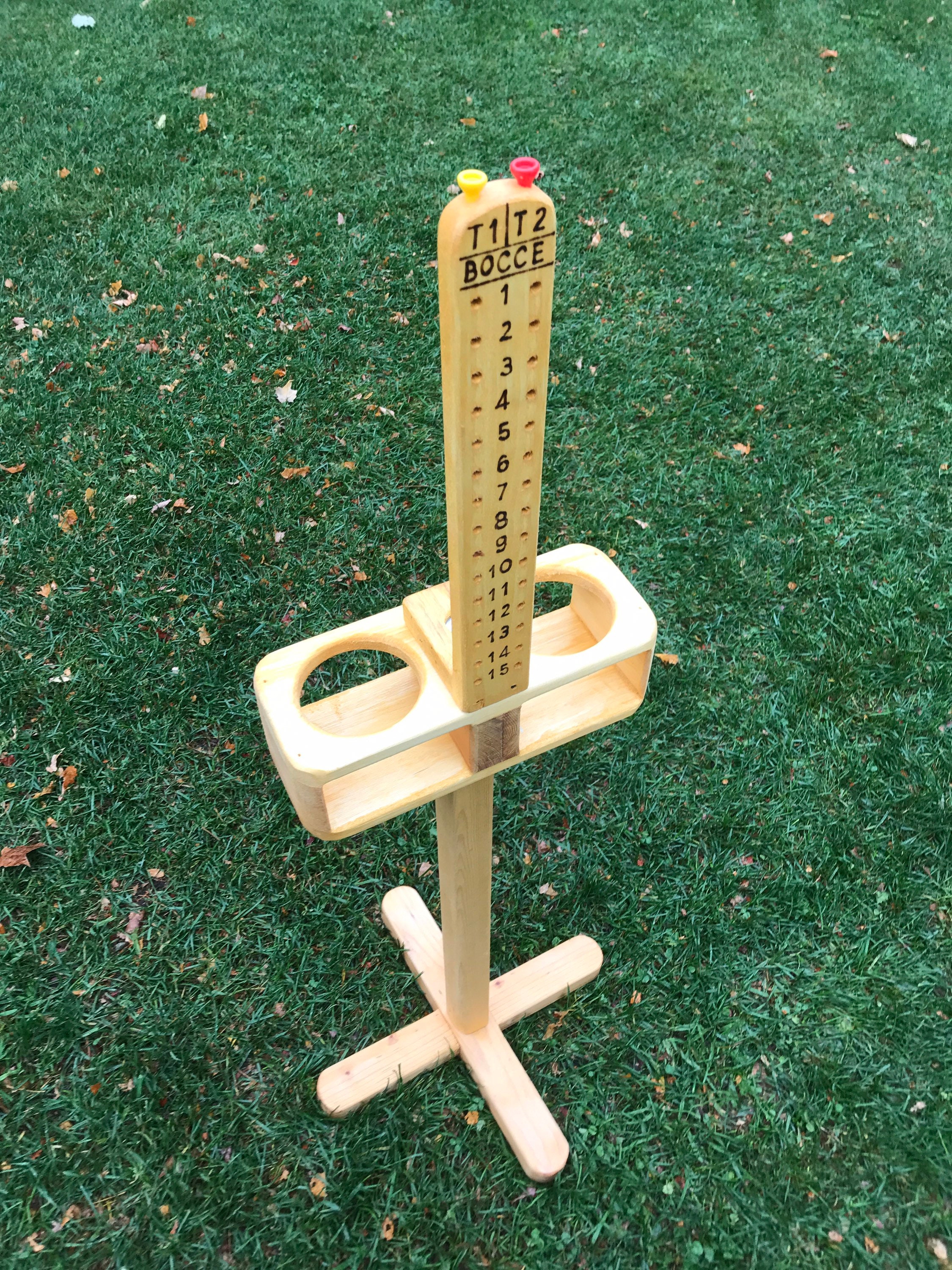 Bocce Scorekeeper With Base Etsy