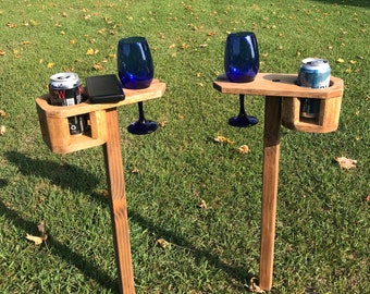 Beer/Wine His/Hers Drink Holder, Pair