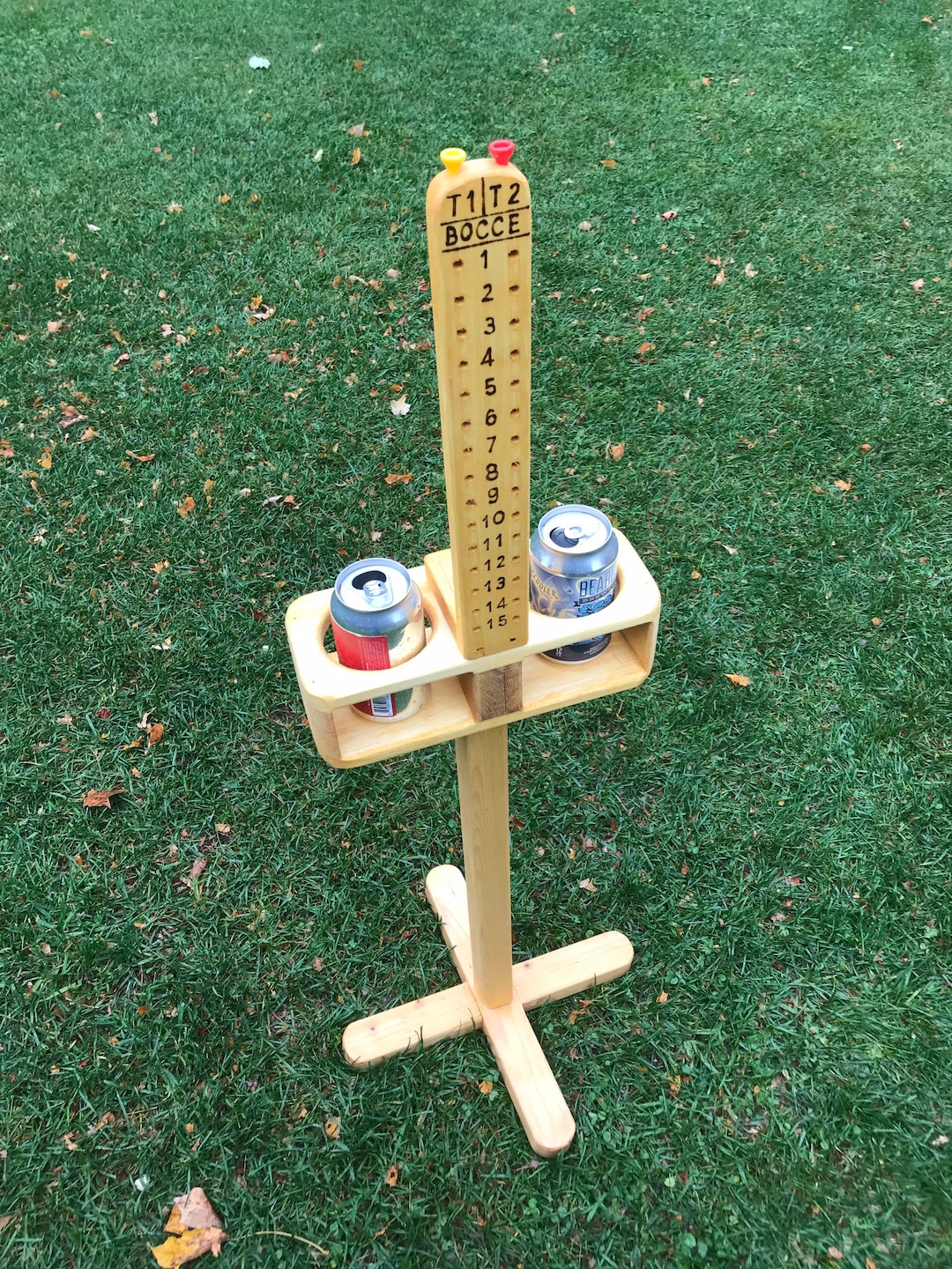 Bocce Scorekeeper With Base Etsy