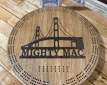 Cribbage Board, Mackinaw Bridge