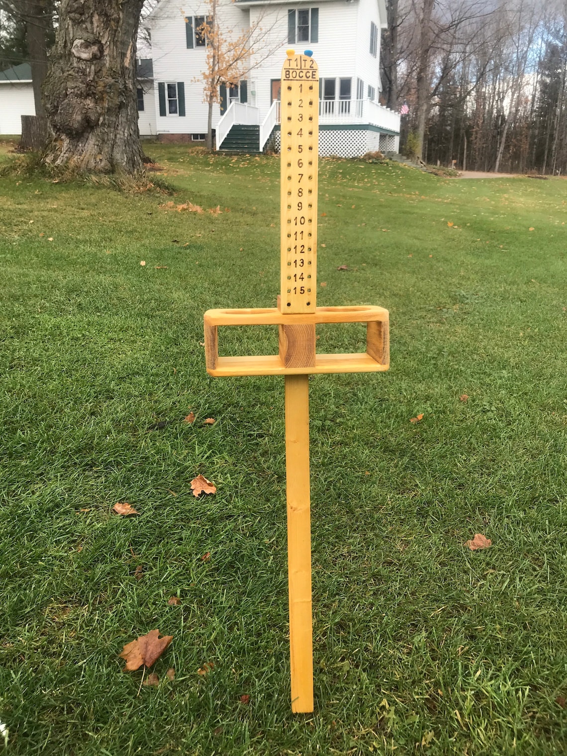 Bocce Scorekeeper Double Drink Holder Etsy