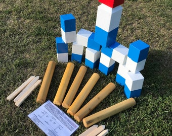 Kubb - hardwood painted, no case