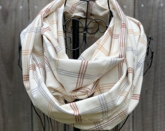Creamy Neutrals Mediumweight Infinity Scarf