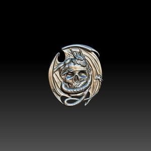 3D STL File for CNC - Skull_001