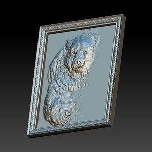 3D STL model for CNC Black bear image 2