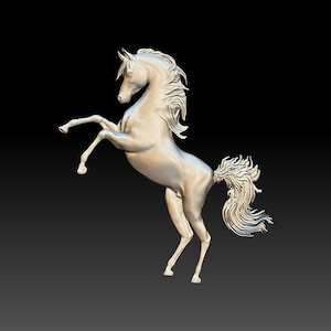 3D STL File for CNC - Horse v5