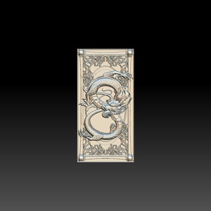 3D STL model for CNC - Backgammon_dragon