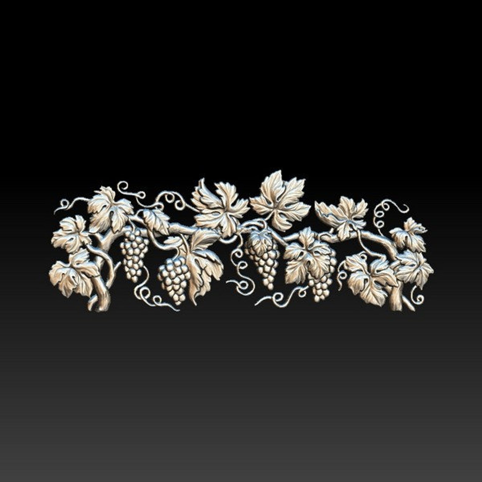 3D STL Model for CNC - Vine Grape - Etsy