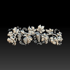 3D STL model for CNC - Vine grape