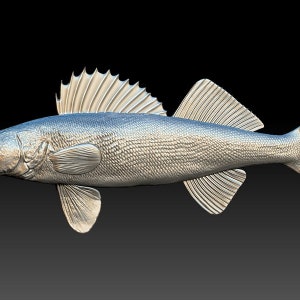 3D STL File for CNC - Fish v1