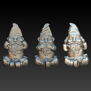 3D STL File for CNC - Gnomes