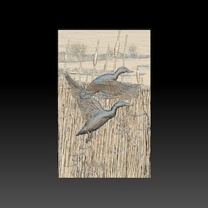3D STL File for CNC - Ducks v1
